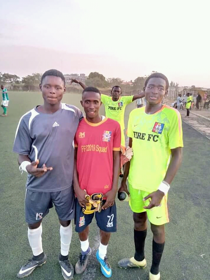 AGAA TERNA and team mates after a match